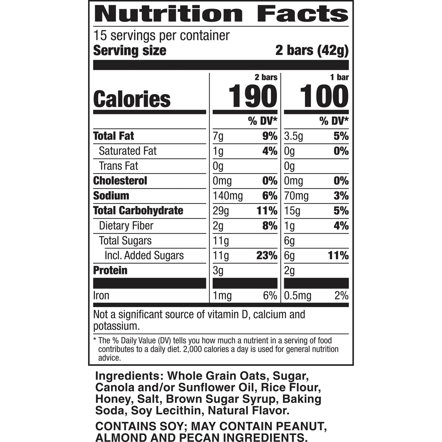 Nature Valley Crunchy Granola Bars, Oats 'n Honey, 30 Bars, 22.35 OZ (15 Pouches)