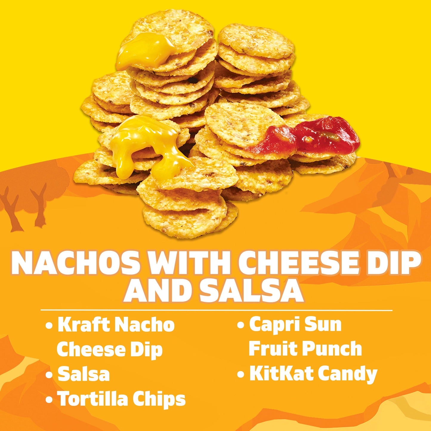 Lunchables Nachos Cheese Dip & Salsa Kids Lunch Meal Kit, 10.7 oz Box