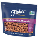 Fisher Chef’s Naturals Gluten Free, No Preservatives, Non-GMO Whole Natural Almonds, 16 oz Bag