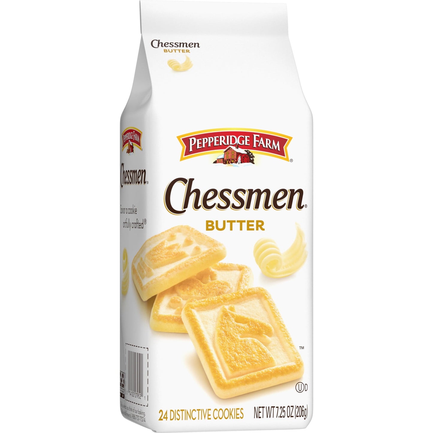 Pepperidge Farm Chessmen Butter Cookies, 7.25 oz Bag (24 Cookies)