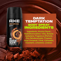 AXE Men's Deodorant Body Spray Dark Temptation, 4 oz