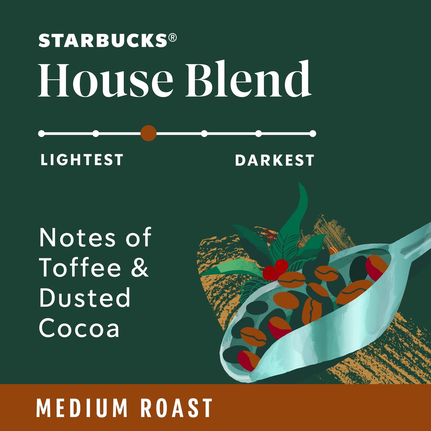 Starbucks House Blend, Medium Roast Keurig K-Cup Coffee Pods, 22 Count