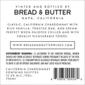 Bread & Butter Chardonnay White Wine, California, 13.5% ABV, 750ml Glass Bottle, 5-150ml Servings