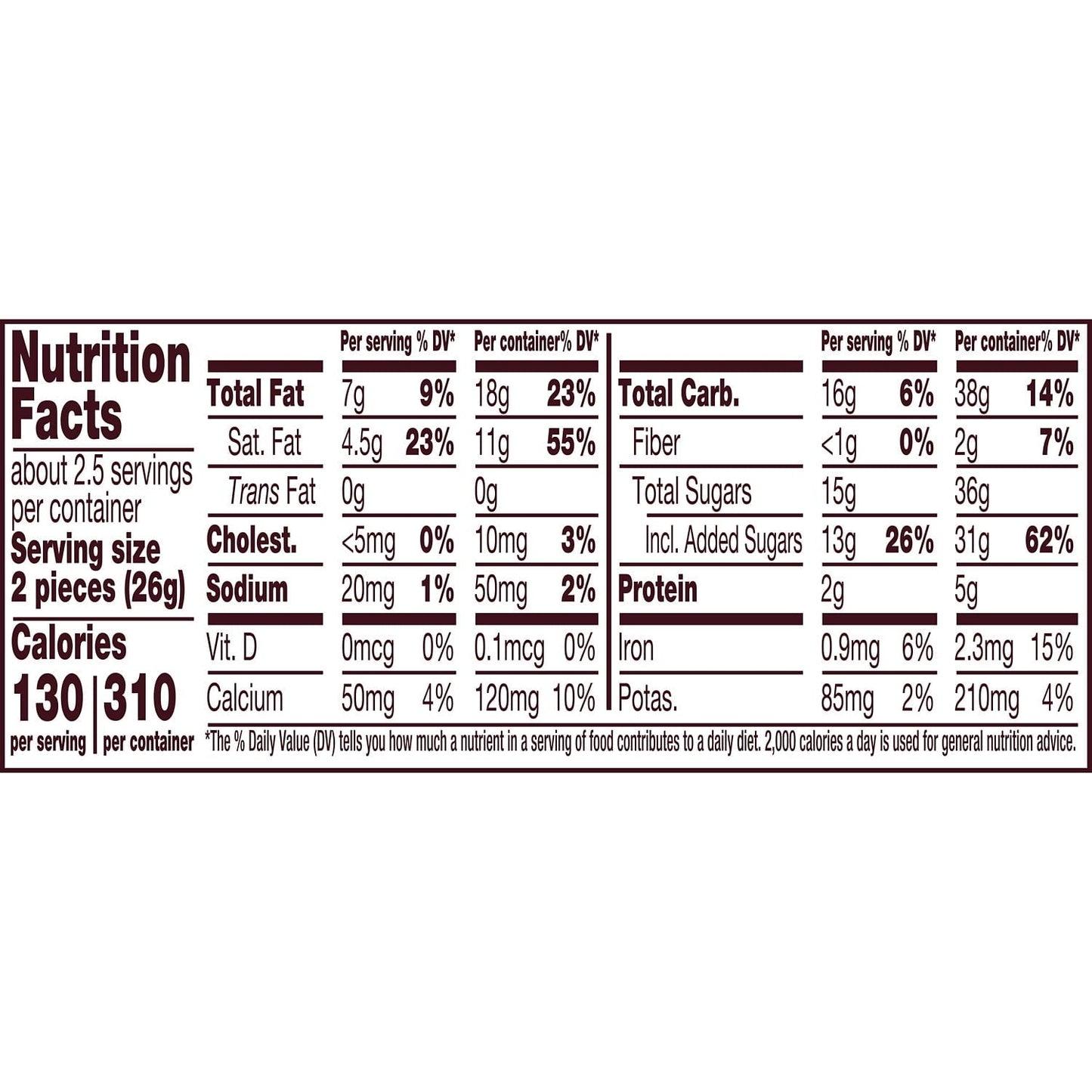 Hershey's Milk Chocolate Snack Size Candy, Bars 0.45 oz, 5 Count