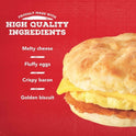 Jimmy Dean Bacon Egg & Cheese Biscuit Sandwich, 28.8 oz, 8 Count (Frozen)