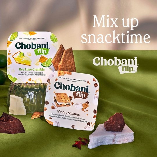 Chobani Flip Low-Fat Greek Yogurt, Strawberry Cheesecake 4.5 oz Plastic