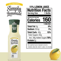 Simply Non GMO All Natural Lemonade Juice, 11.5 fl oz Bottle