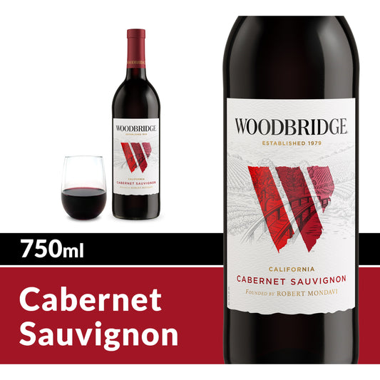 Woodbridge Cabernet Sauvignon Red Wine, 750 ml Bottle, 13.5% ABV