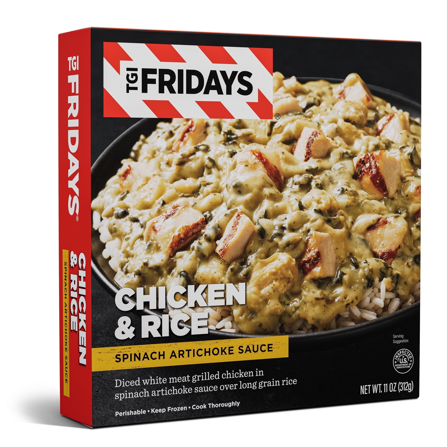 TGI Friday's Spinach Artichoke Chicken with Rice, 11oz