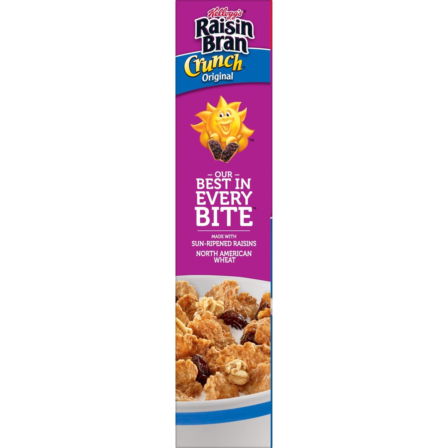 Kellogg's Raisin Bran Crunch Original Cold Breakfast Cereal, Mega Size, 30.5 oz Box