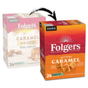 Folgers Buttery Caramel Artificially Flavored Coffee, Keurig K-Cup Pods, 24 Count Box