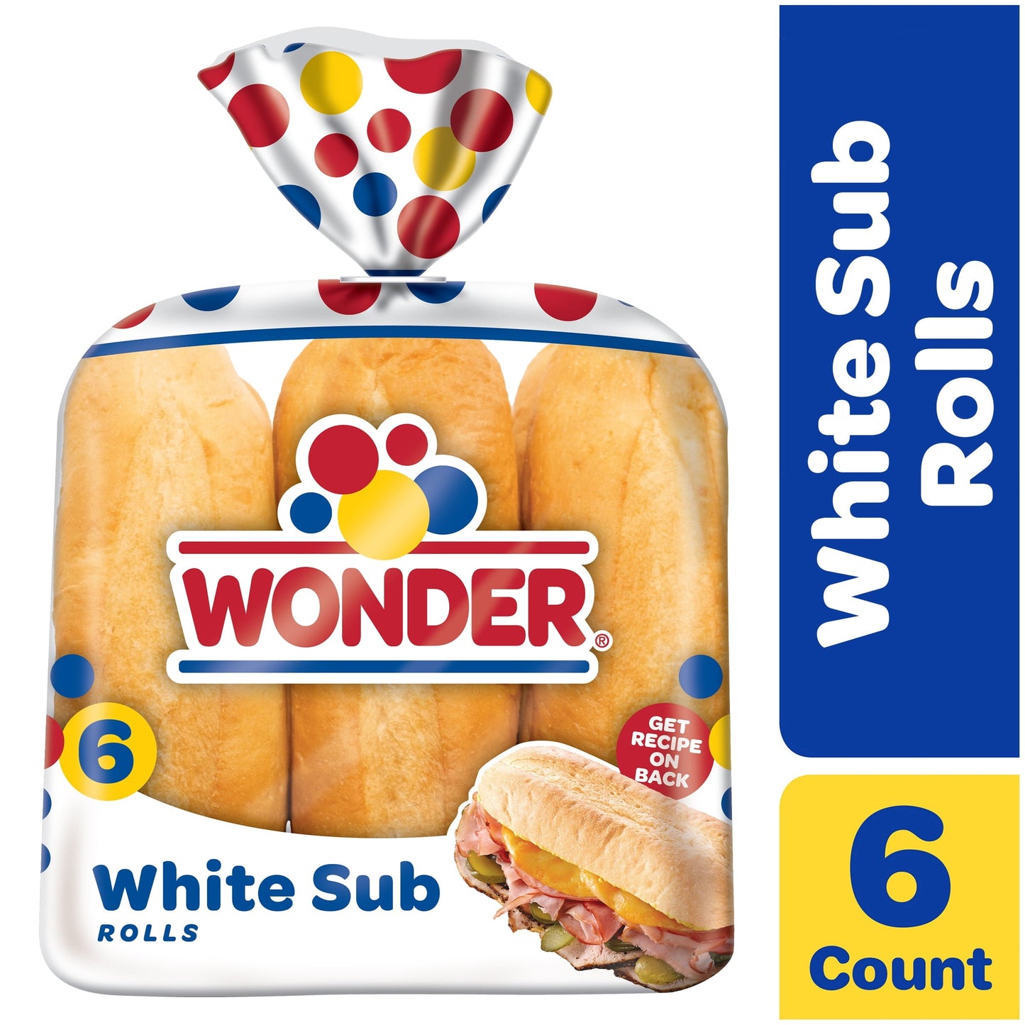 Wonder Bread Wonder 6ct White Sub Roll