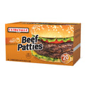 Extra Value Quarter Pound Beef Patties, 20 Count, 5 lbs, Dairy-Free, (Frozen)