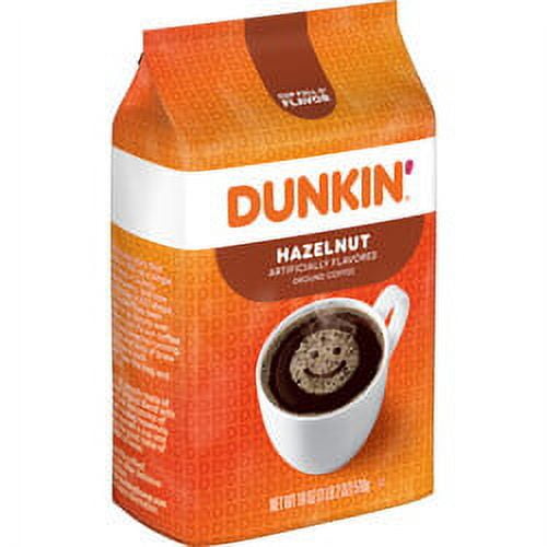 Dunkin' 18 Ounce Hazelnut Roast & Ground Coffee Bag