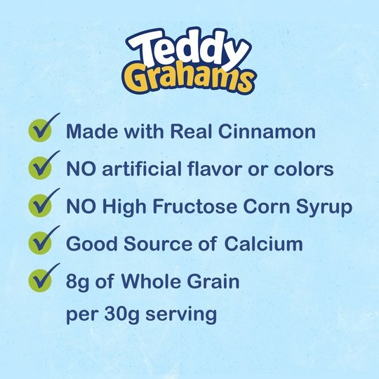 Teddy Grahams Cinnamon Graham Snacks, 10 oz