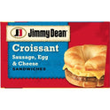 Jimmy Dean Sausage Egg & Cheese Croissant Sandwich, 54 oz, 12 Count (Frozen)