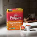 Folgers Breakfast Blend, Mild Roast Coffee, Keurig K-Cup Pods, 24 Count Box