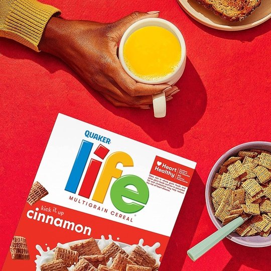 Quaker Life Cereal, Cinnamon, Mega Size, 32.5 oz