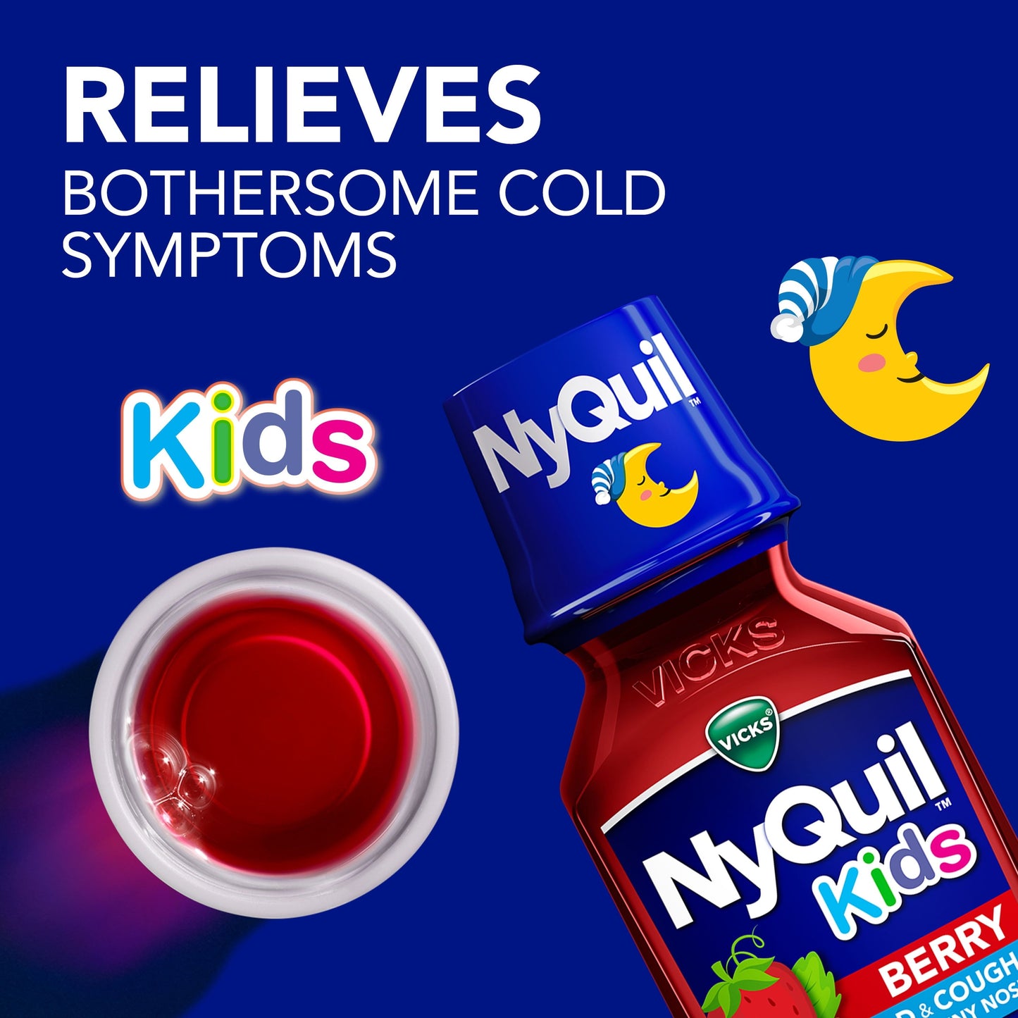 Vicks  NyQuil Kid's Cold and Cough Medicine, 8 fl oz