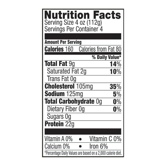 Perdue Harvestland, 92% Lean 8% Fat, Ground Chicken, 22g Protein, 4oz Svg., 1 lb. Tray (Raw)