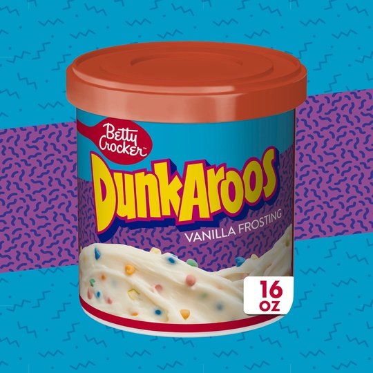 Betty Crocker Dunkaroos Vanilla Frosting with Rainbow Sprinkles, 16 oz