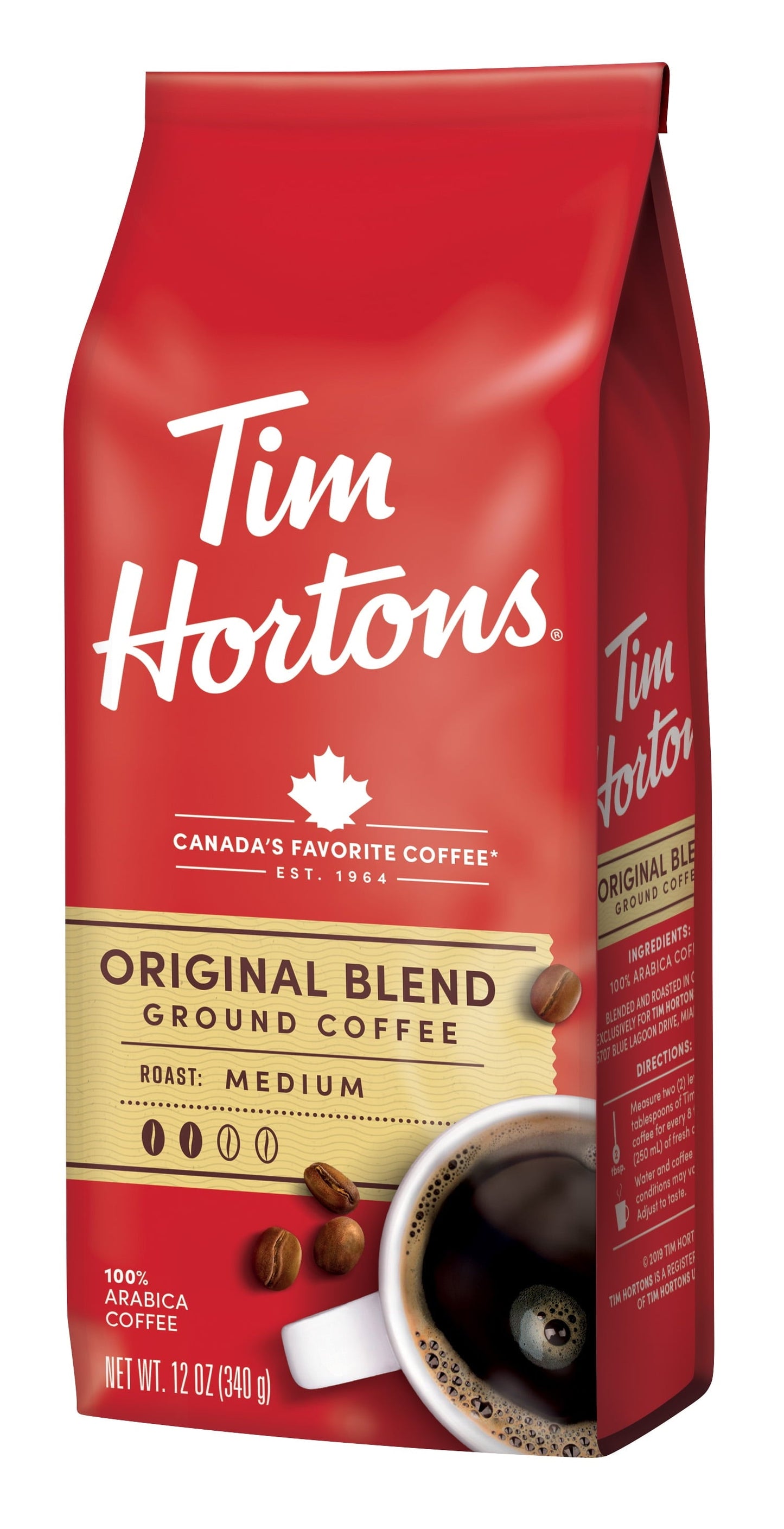 Tim Hortons Original Ground Coffee 12oz