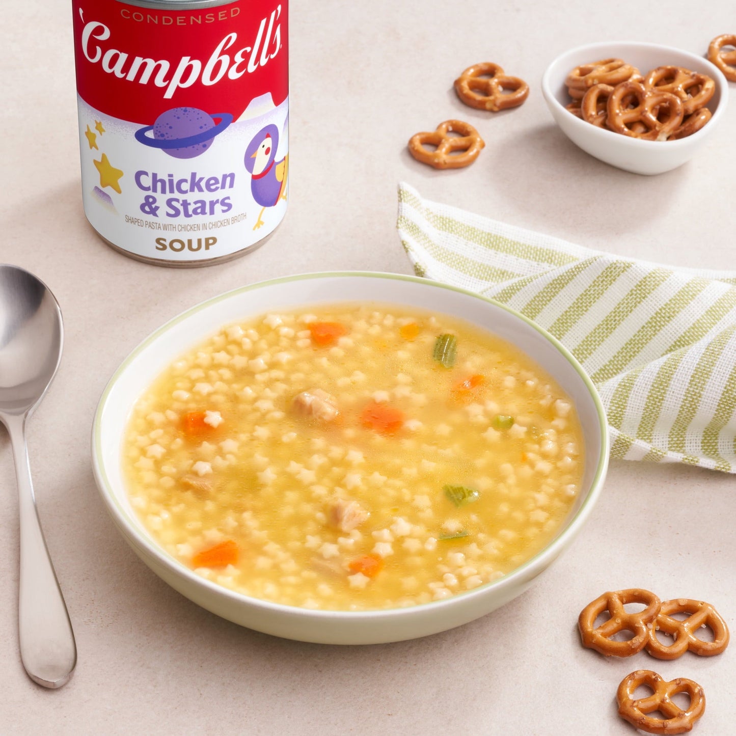 Campbell's Condensed Kids Soup, Chicken & Stars Soup, 10.5 oz. Can