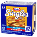 Kraft Singles 2% Milk American Cheese Slices, 22 Ct Pk