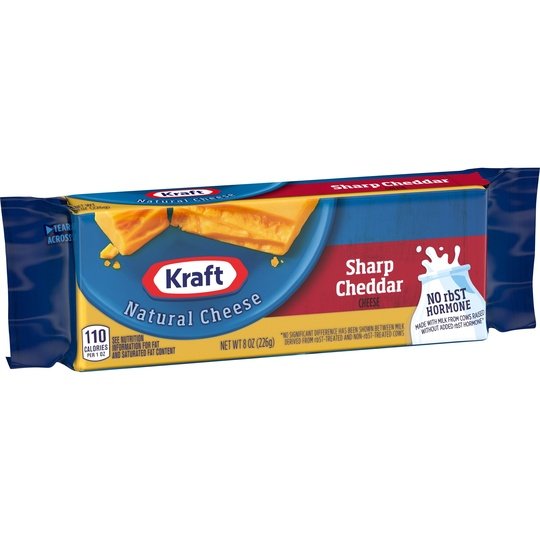 Kraft Sharp Cheddar Cheese, 8 oz Block