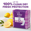 Poise Incontinence Pads for Women, 4 Drop, Moderate Absorbency, Regular, 20Ct