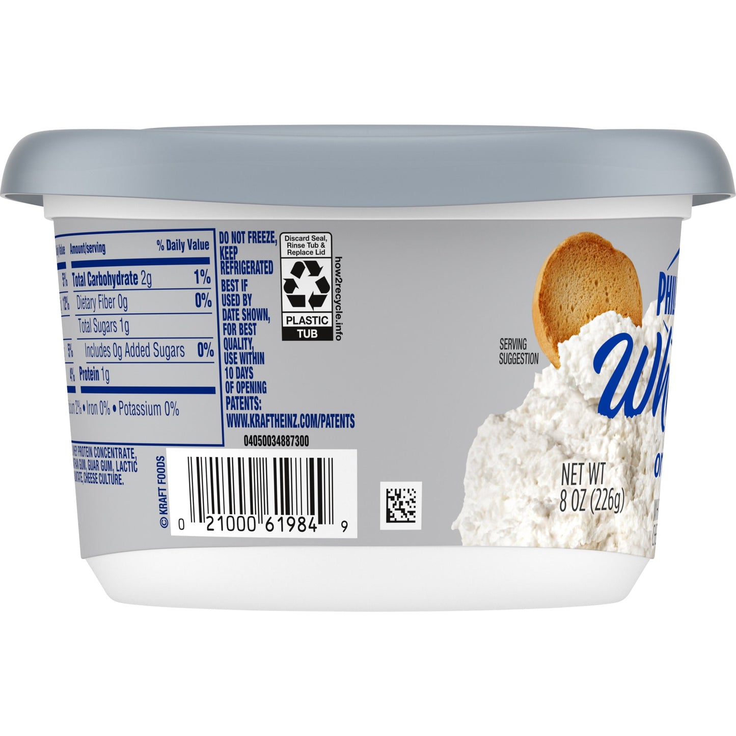 Philadelphia Original Whipped Cream Cheese Spread, 8 oz Tub