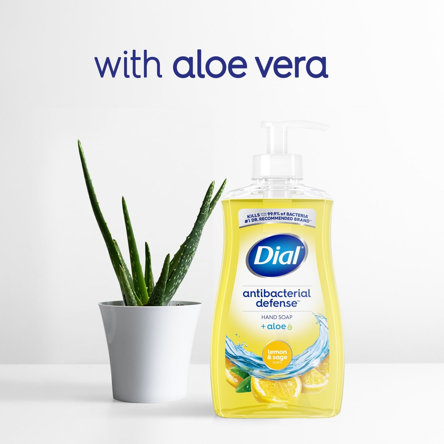 Dial Antibacterial Liquid Hand Soap, Lemon & Sage, 11 fl oz