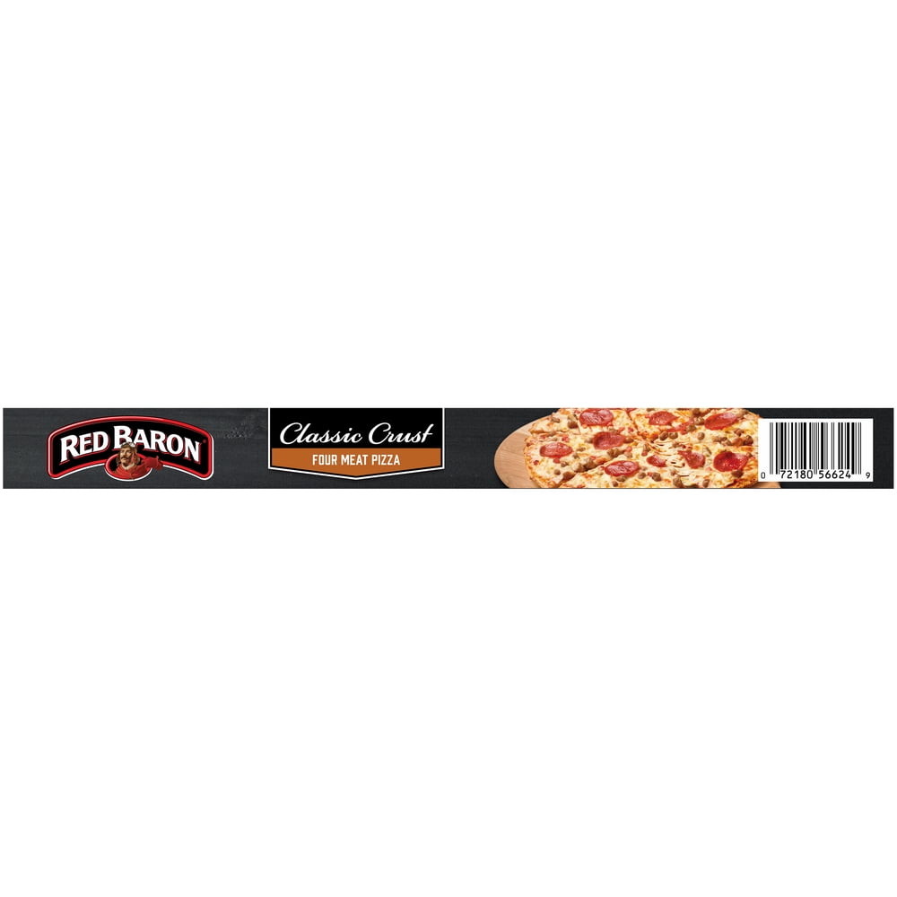 Red Baron, Pizza, Classic Crust Four Meat, 21.95 oz (Frozen)