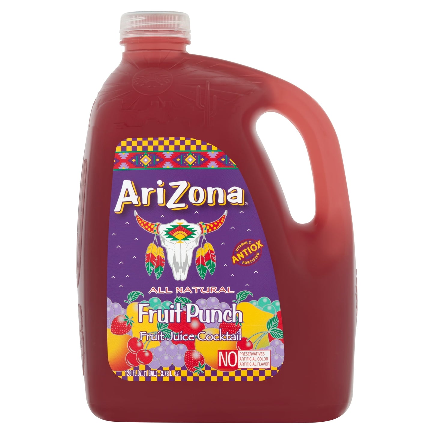 AriZona Fruit Punch Juice Cocktail, 128 Fl. Oz.