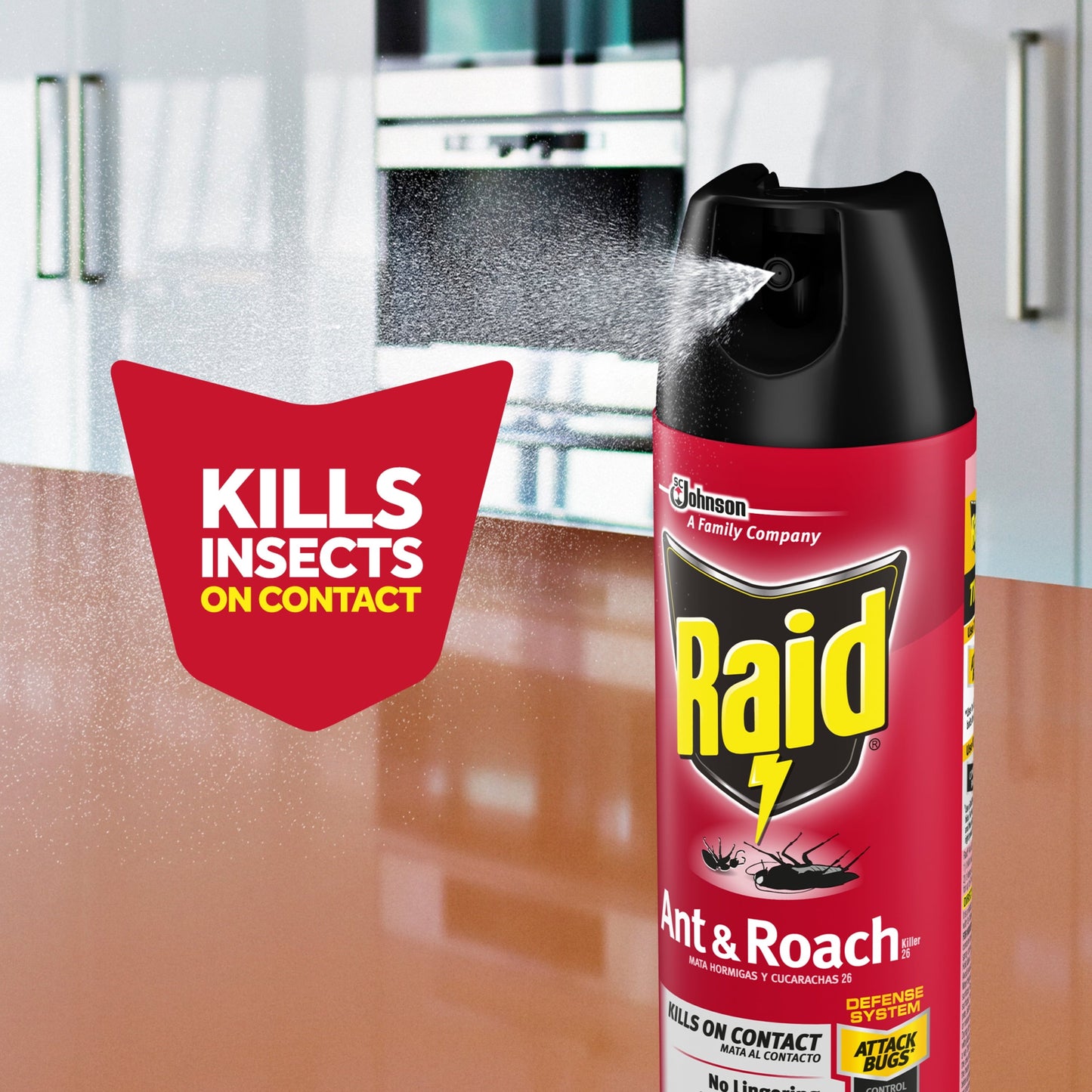 Raid Outdoor Defense System Ant and Roach Killer Spray Value Pack, 17.5 oz, 2 Count