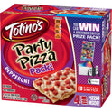 Totino's Party Pizza Pack, Pepperoni Flavored, Frozen Pizza, 4 Ct