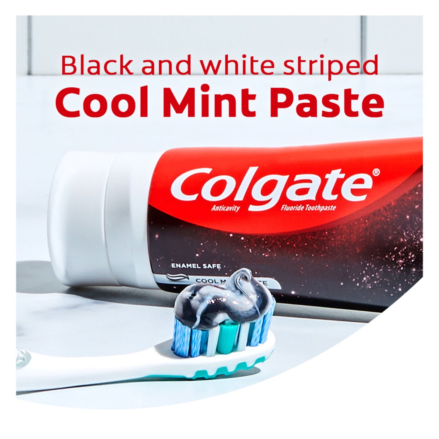 Colgate Optic White Whitening Toothpaste with Charcoal, Cool Mint Paste, 4.2 oz