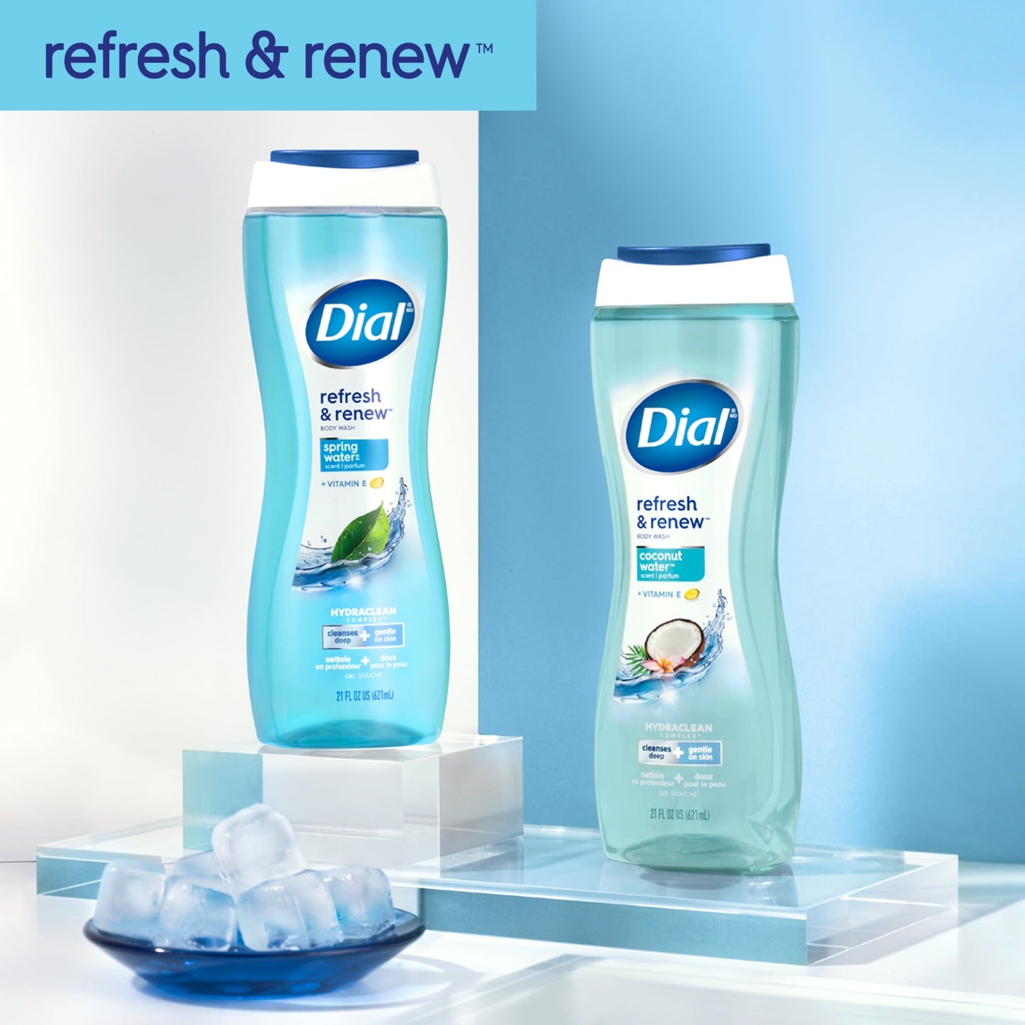 Dial Body Wash, Refresh & Renew Spring Water, 32 fl oz