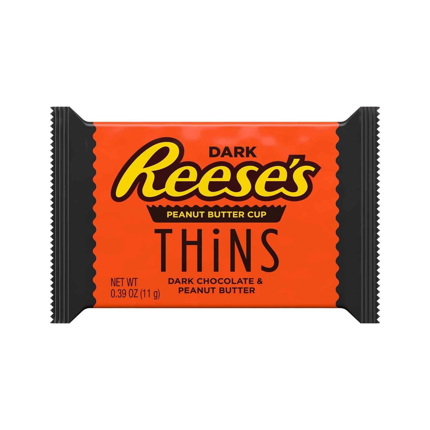 Reese's Thins Dark Chocolate Peanut Butter Cups Candy, Bag 3.1 oz
