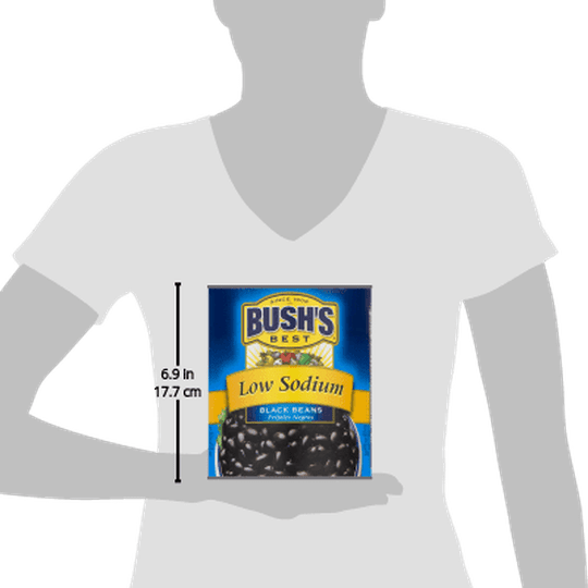 Bush's Low Sodium Black Beans, 108 oz, Can