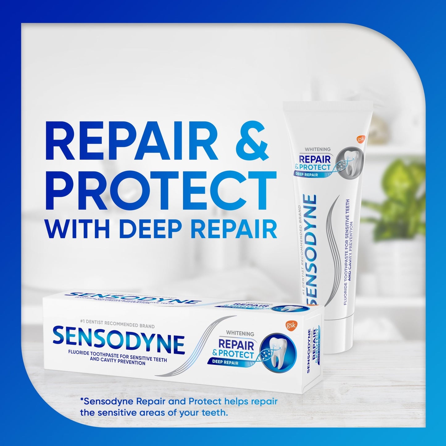 Sensodyne Repair and Protect Whitening Sensitive Toothpaste, 3.4 Oz