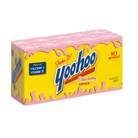 Yoo-Hoo Strawberry Drink, 6.5 fl oz, 10 count