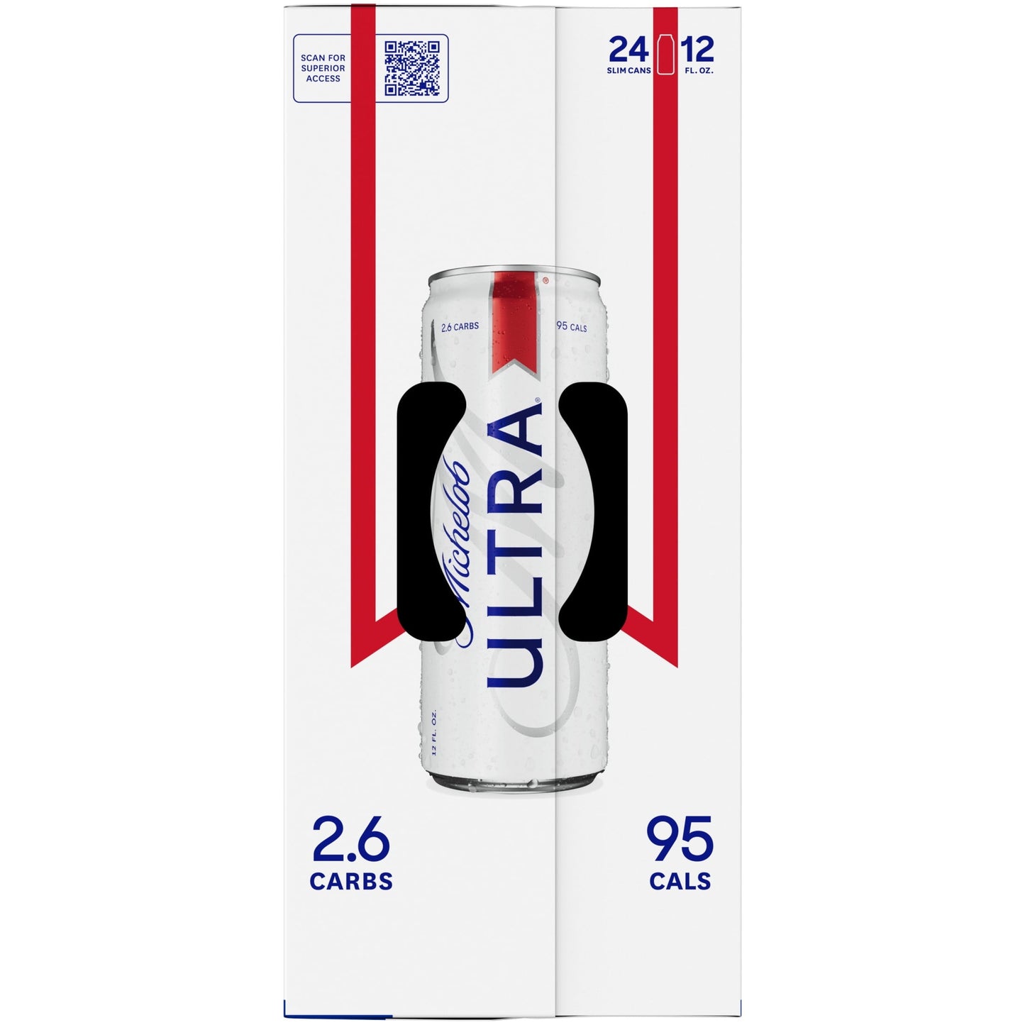 Michelob ULTRA Light Beer, 24 Pack Beer, 12 fl oz Cans, 4.2 % ABV, Domestic