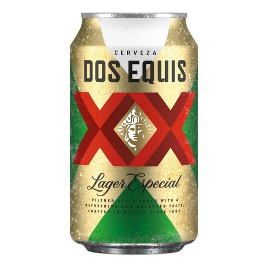 Dos Equis Mexican Lager Beer, 24 Pack, 12 fl oz Cans, 4.2% Alcohol by Volume