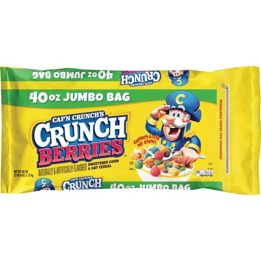 Cap'n Crunch's Crunch Berries, Mega Bag, 40 oz