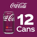 Coca-Cola Cherry Soda Pop, 12 fl oz, 12 Pack Cans