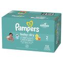 Pampers Baby Dry Diapers Size 2, 112 Count