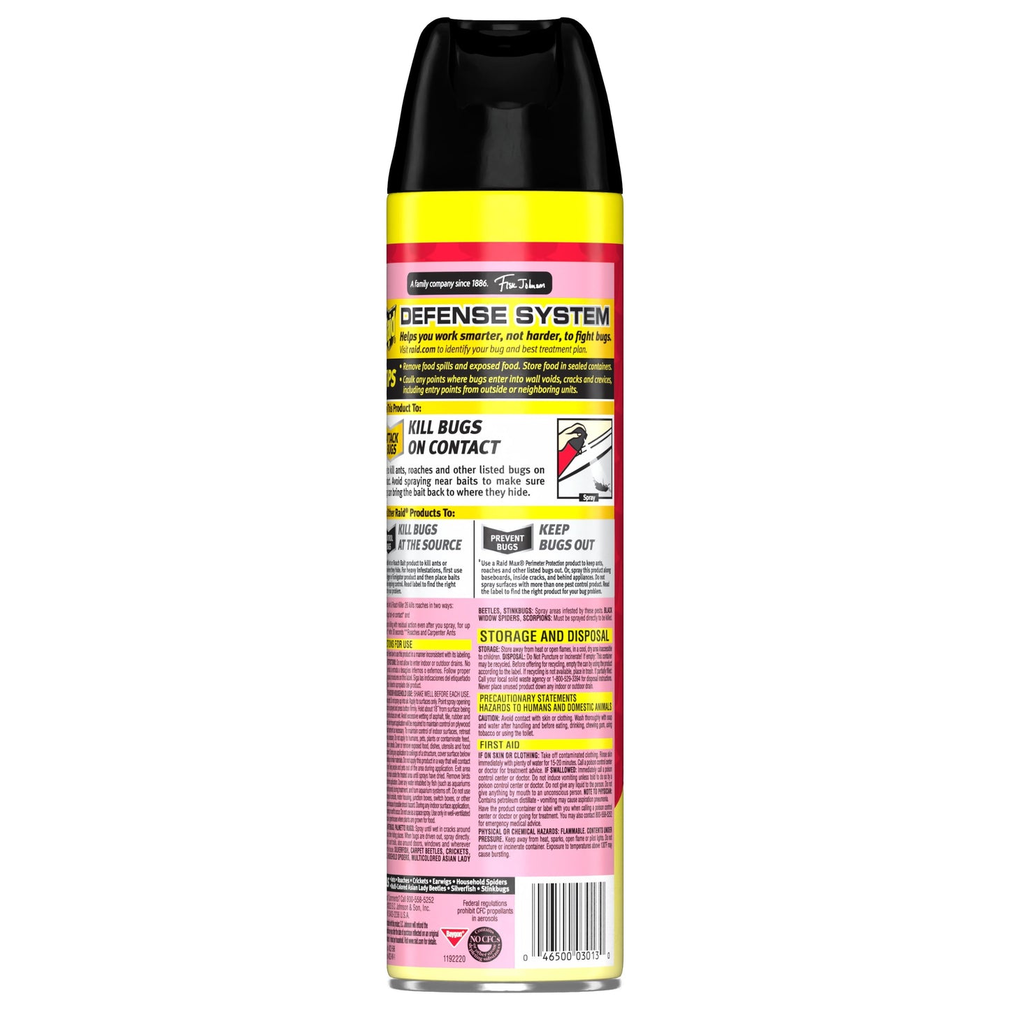 Raid Defend Indoor Defense System Roach and Ant Killer Spray Value Size, 20 oz