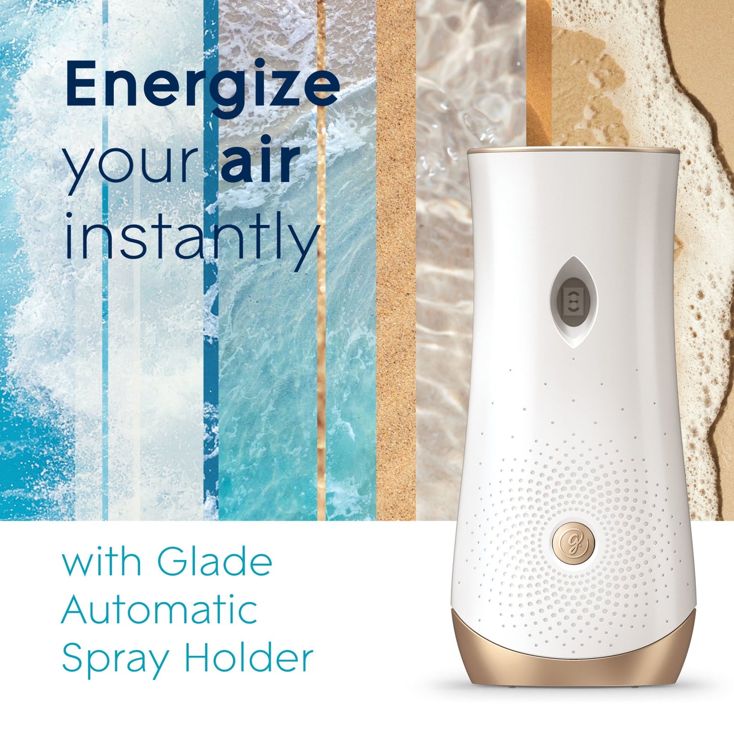 Glade Automatic Spray Refill, Air Freshener, Aqua Waves, 2 Refills, 2 x 6.2 Oz