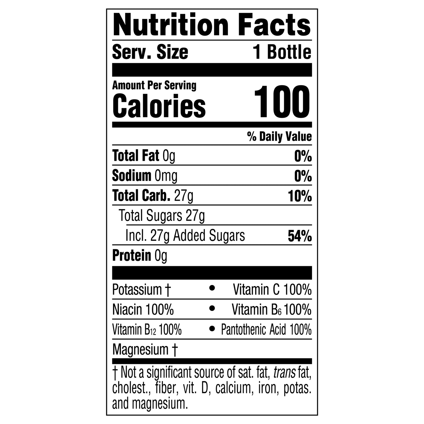 vitaminwater energy electrolyte enhanced water, tropical citrus drink, 20 fl oz bottle